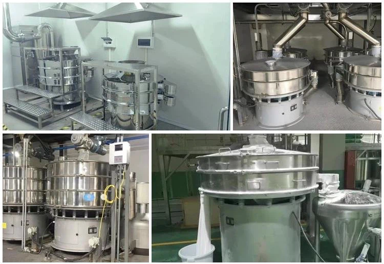 stainless steel food grade rotary vibrating sieve for powder sieving apply
