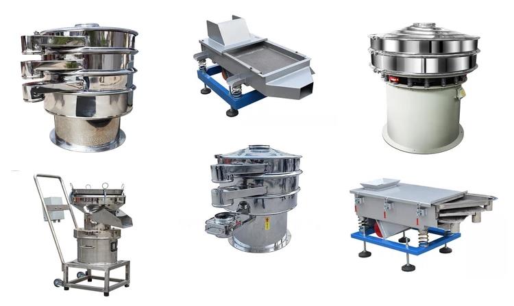 industrial vibrating screen machine for powder sieving factory supplier